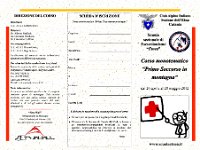 Depliant corso primo soccorso in montagna CAI CT-1